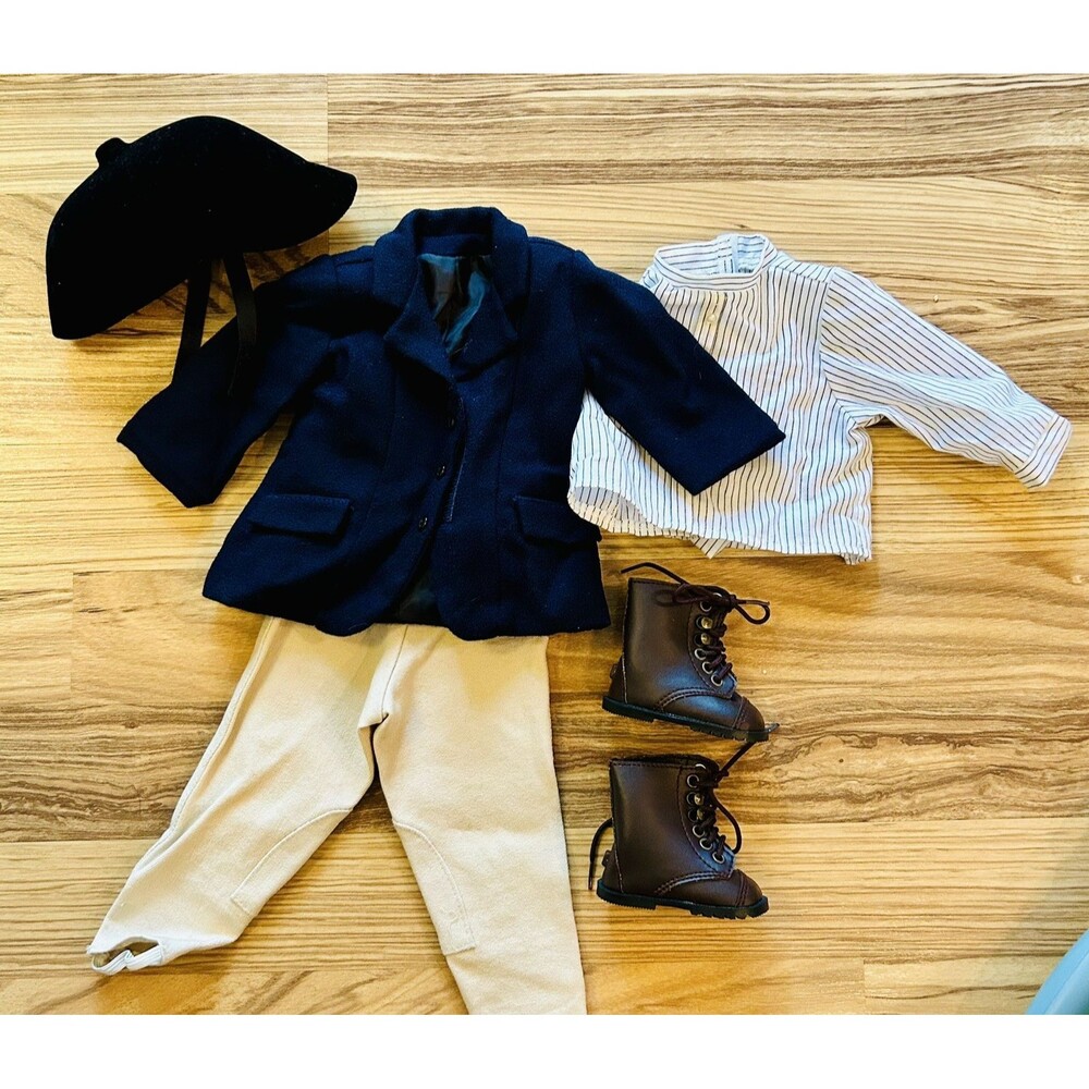 Vintage American Girl Pleasant Company Blue Ribbon Riding Oufit